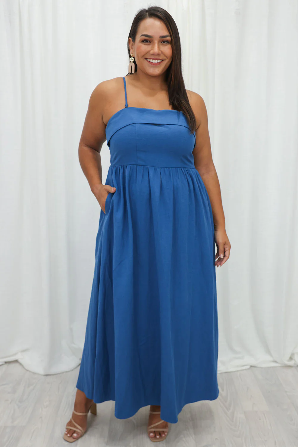 Two Way Maxi Dress - Black - Image 17
