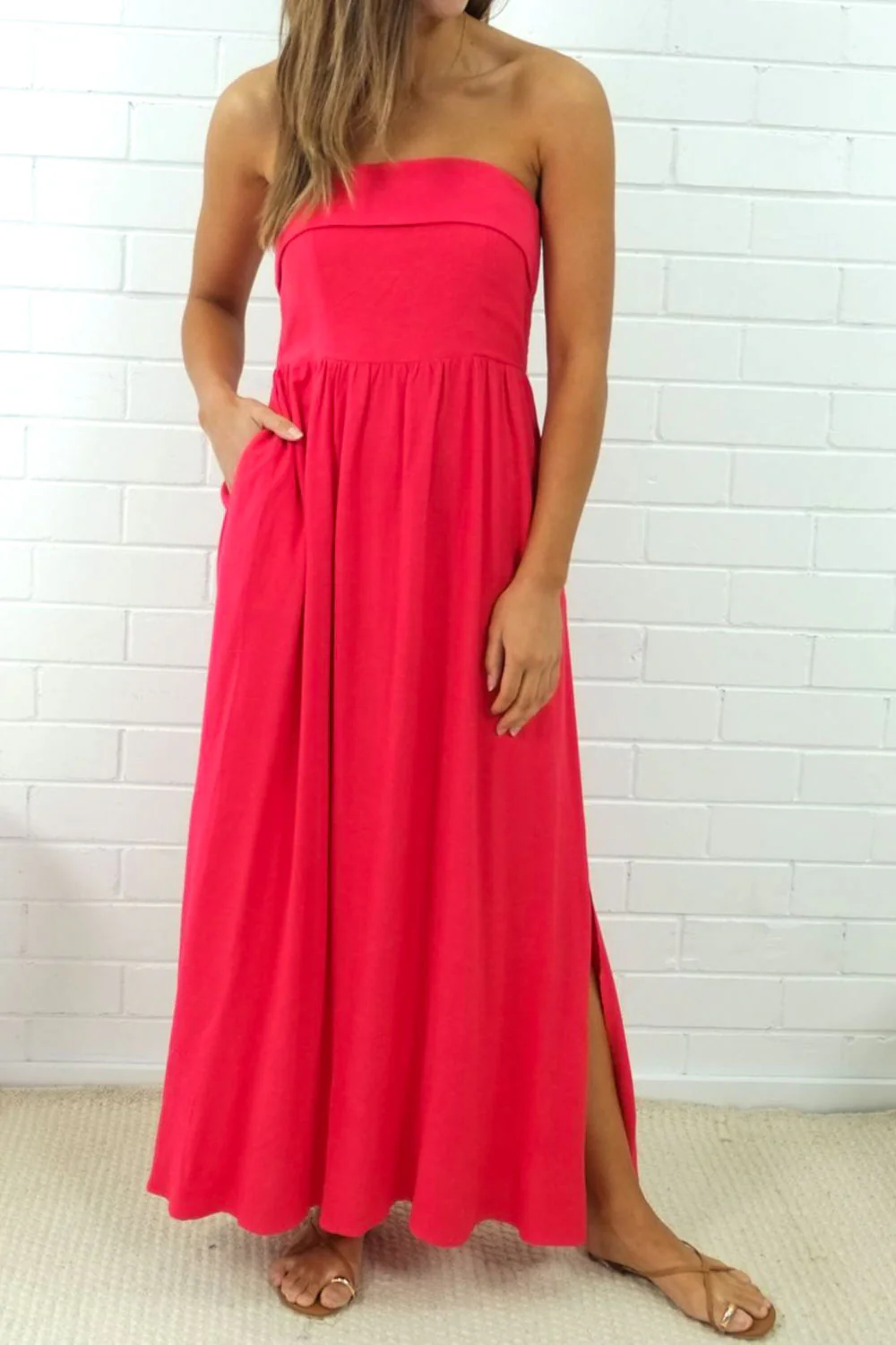 Two Way Maxi Dress - Black - Image 36