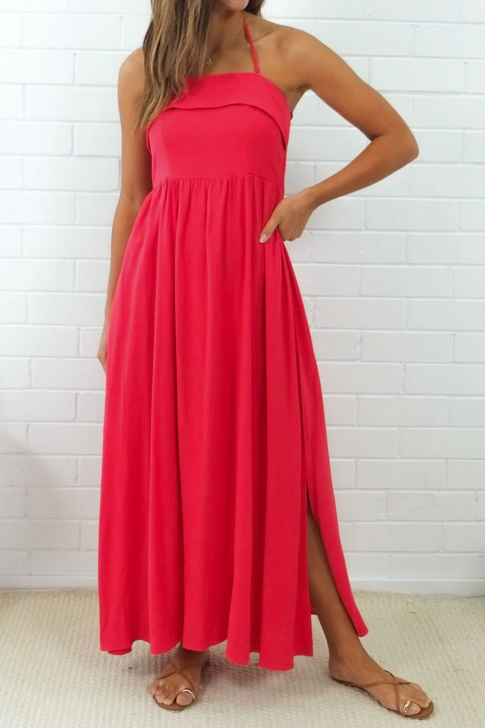Two Way Maxi Dress - Black - Image 37