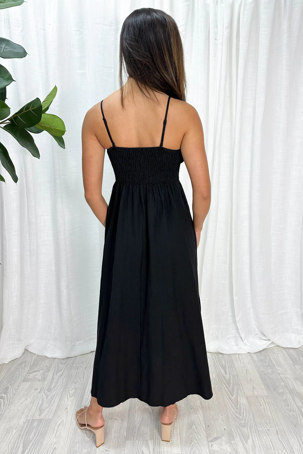 Two Way Maxi Dress - Black - Image 8