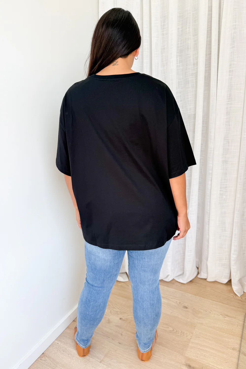 Unsubscribe Oversized Tee - Black - Image 17