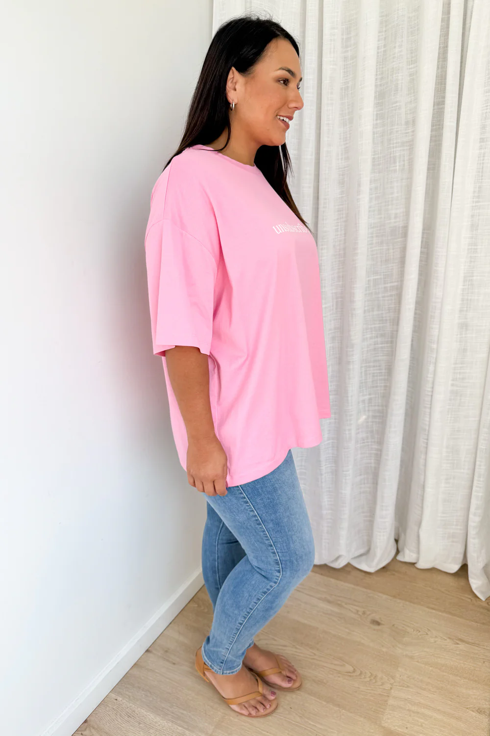 Unsubscribe Oversized Tee - Pink - Image 12