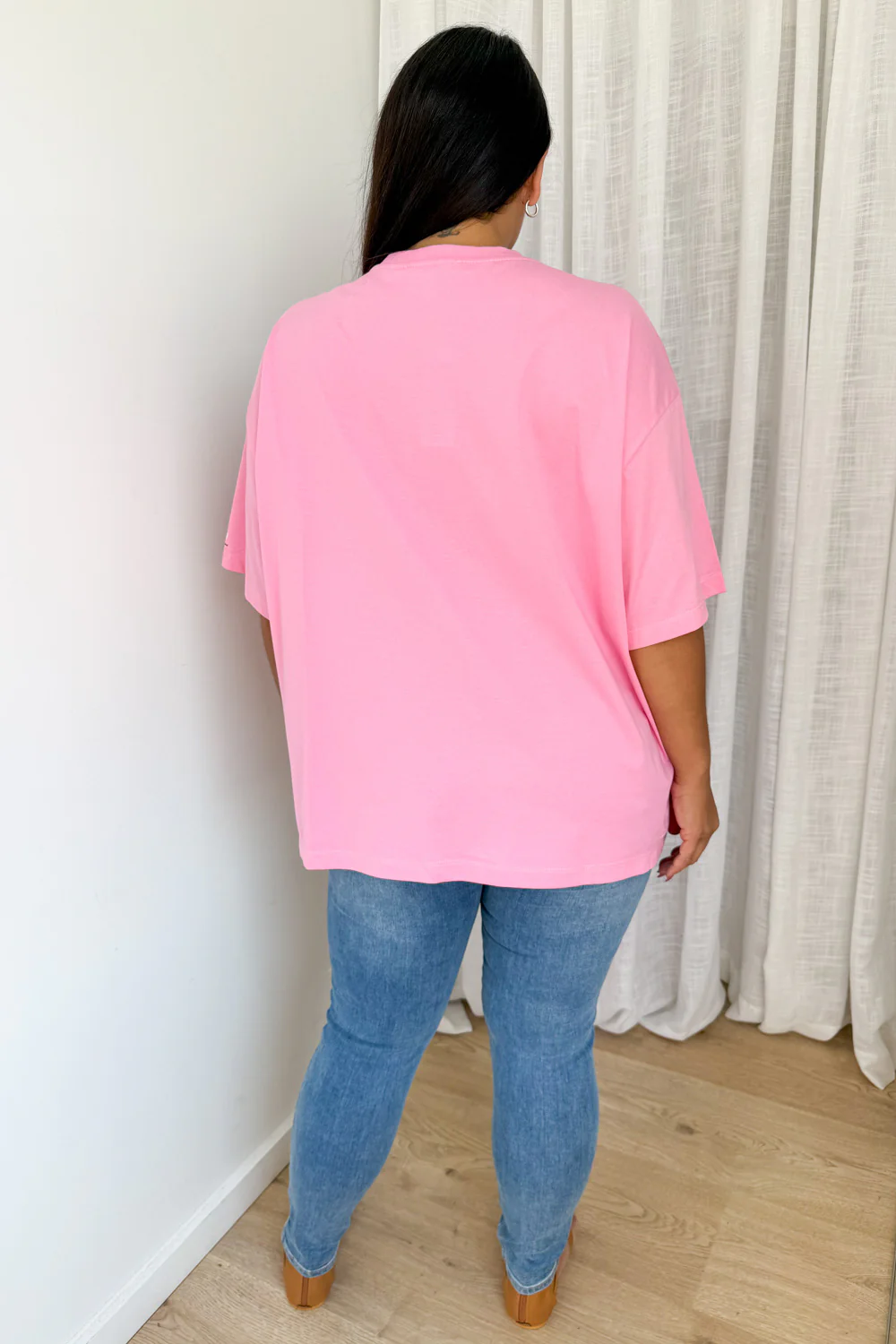 Unsubscribe Oversized Tee - Pink - Image 13