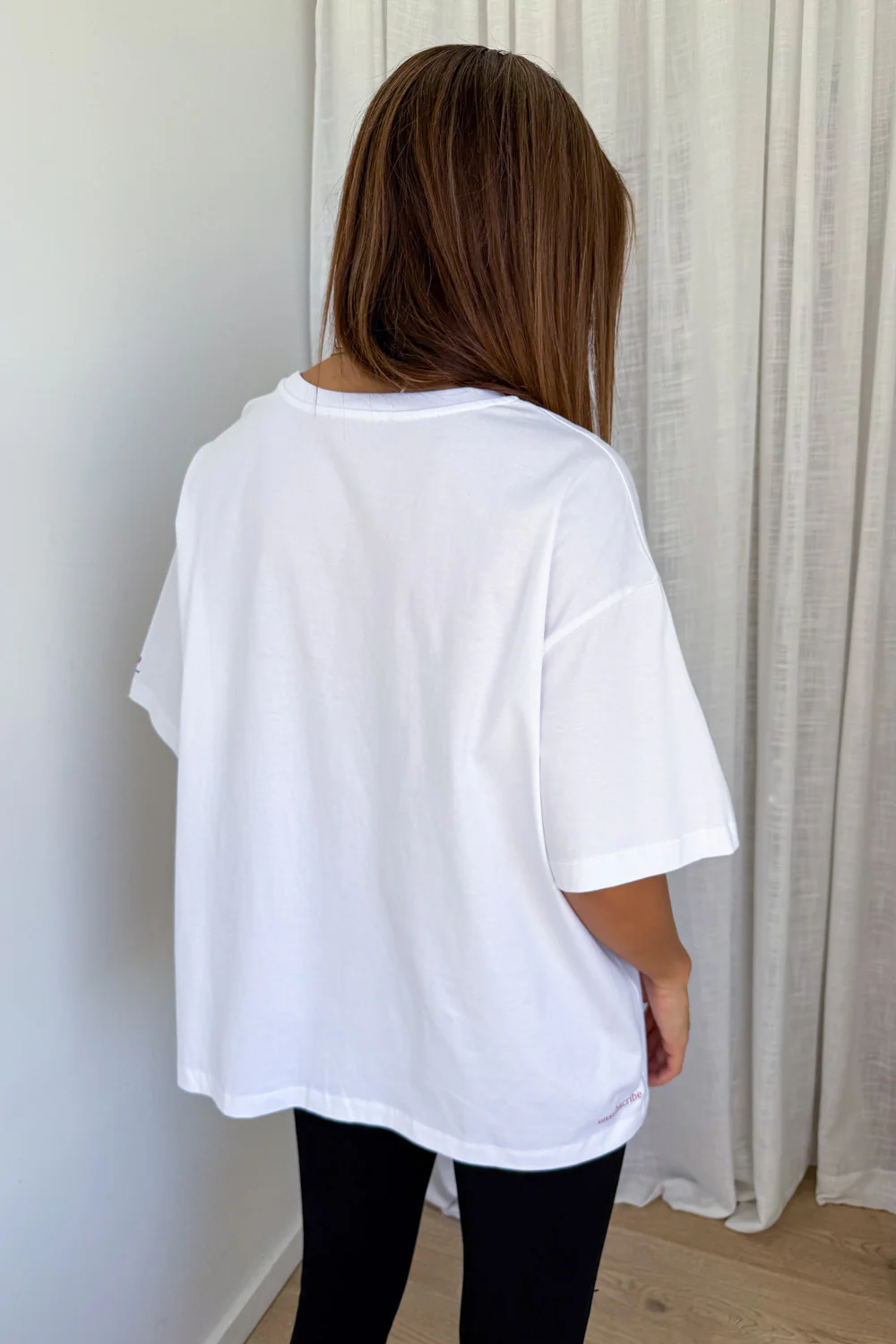 Unsubscribe Oversized Tee - White - Image 7