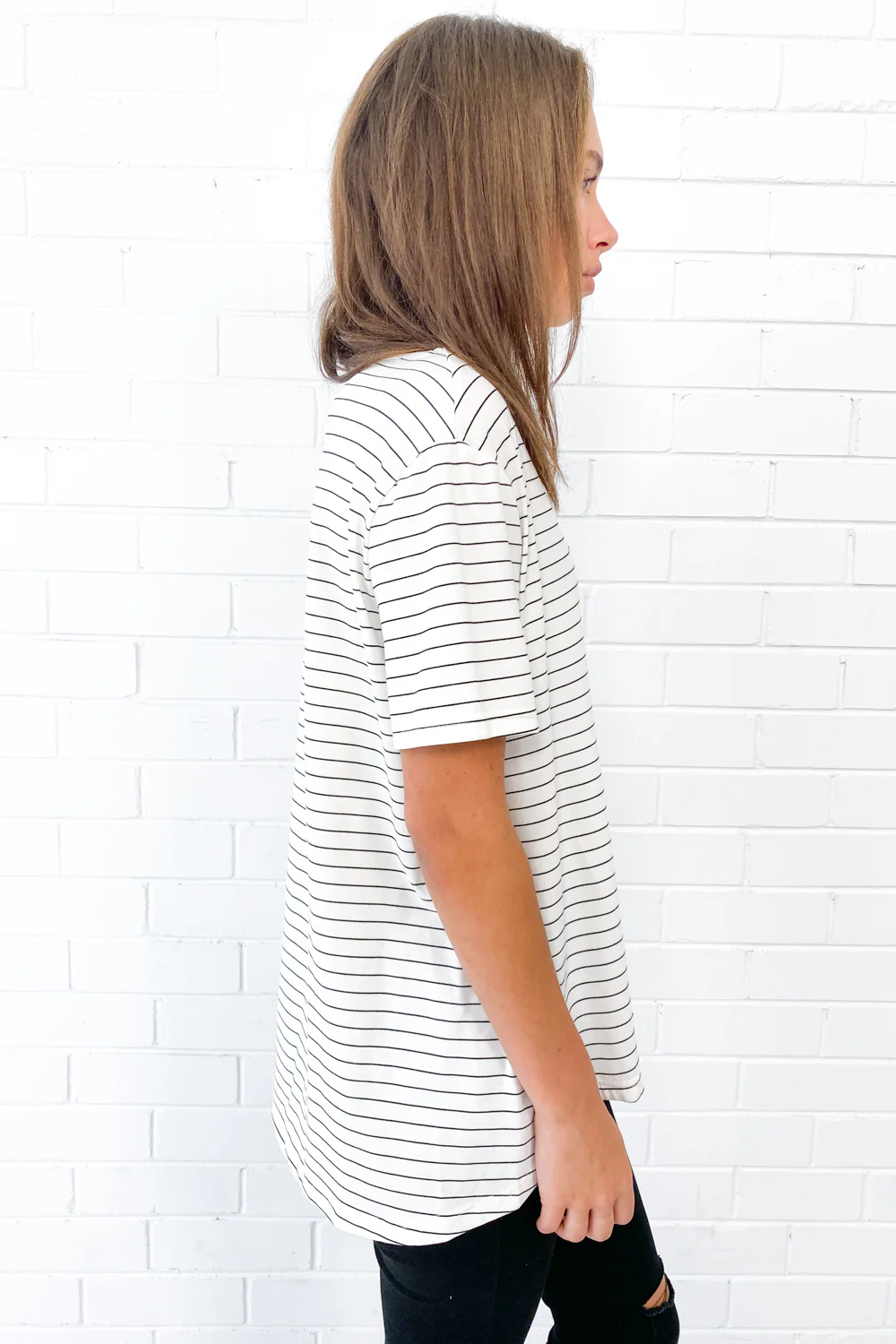 Vera Tee - Navy Stripe - Image 5