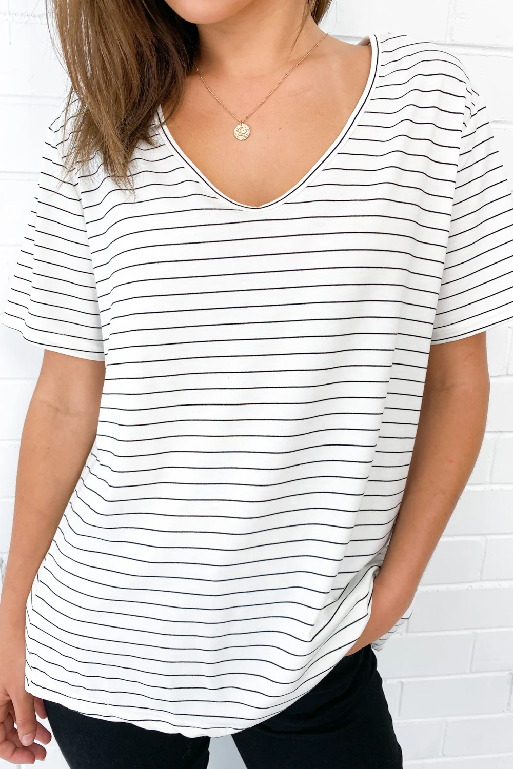 Vera Tee - Navy Stripe - Image 7