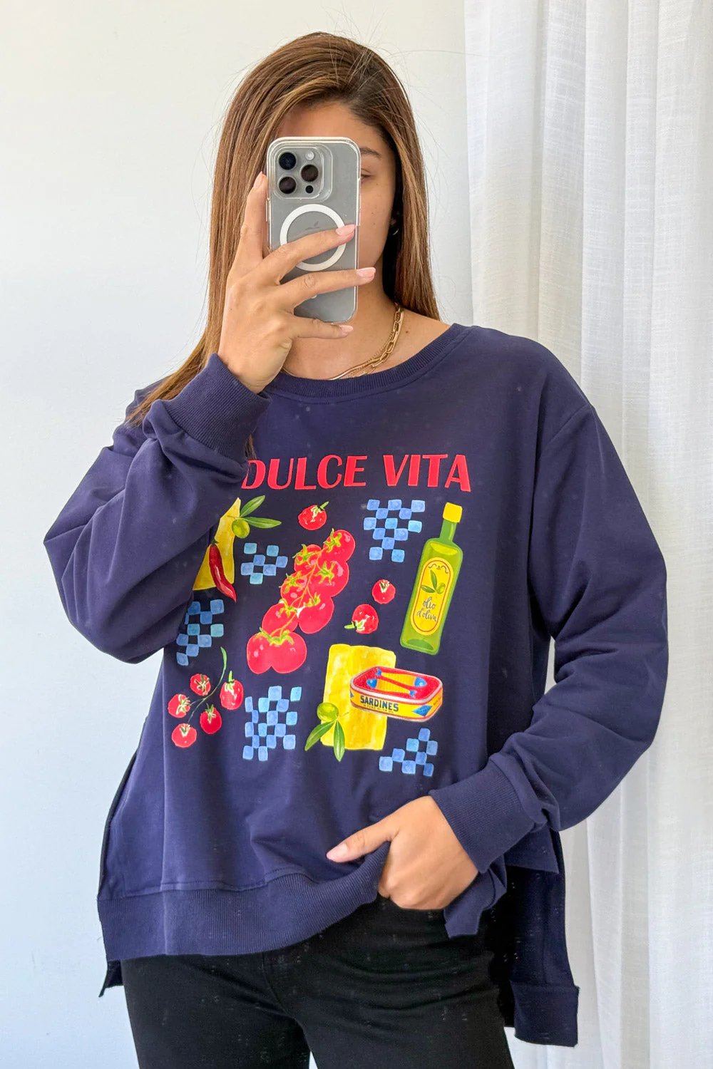 Verona Sweatshirt - Navy - Image 7