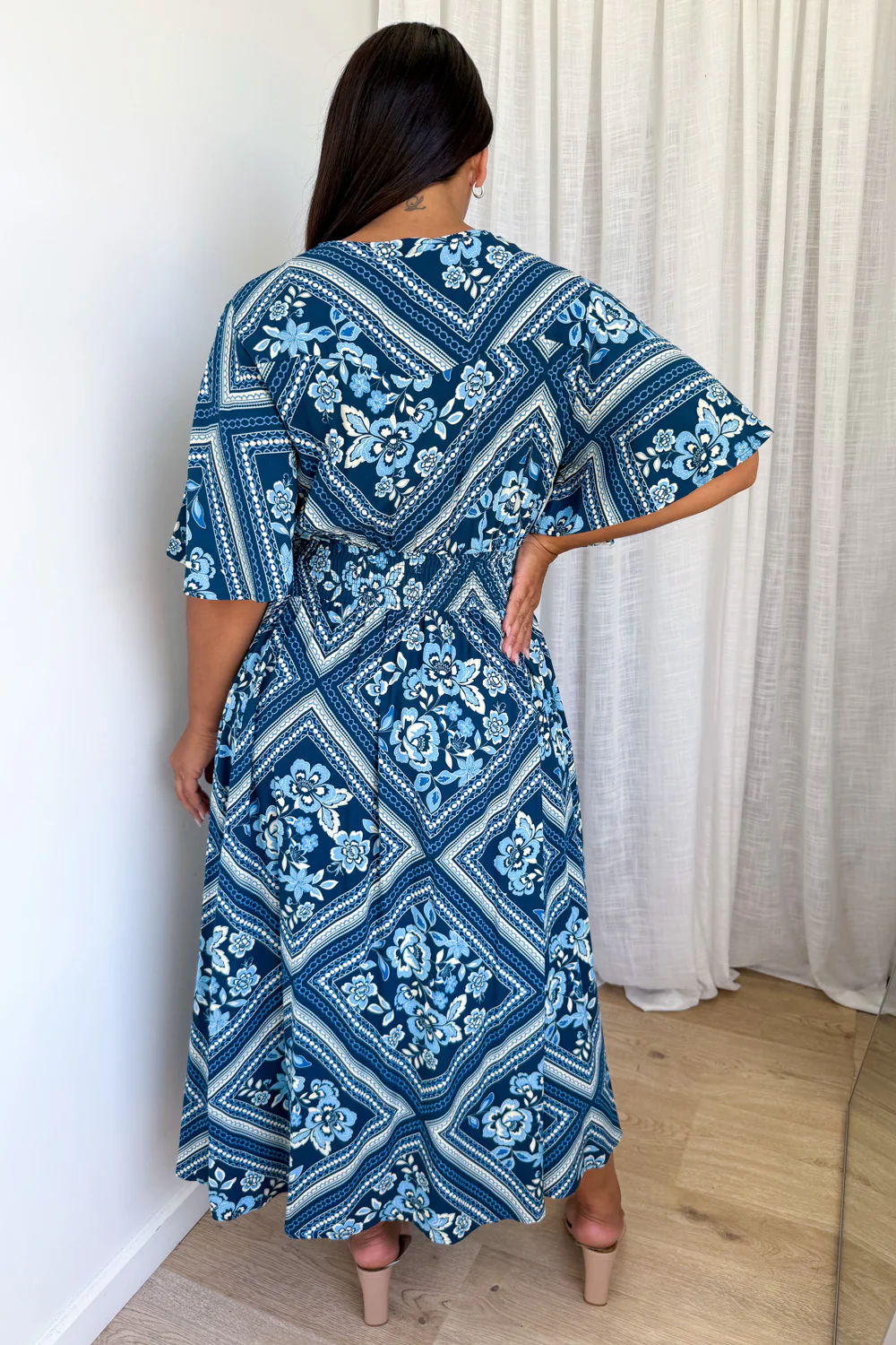 Vicki Dress - Blue Tile - Image 10