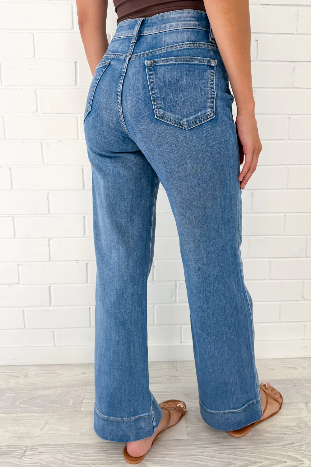 Whitley High Rise Wide Leg Jeans - Denim - Image 10