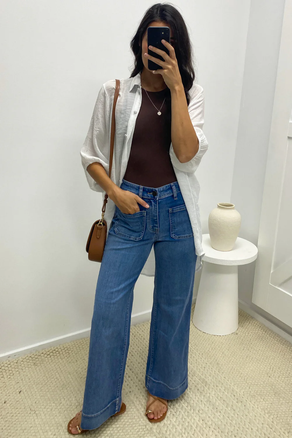 Whitley High Rise Wide Leg Jeans - Denim - Image 16