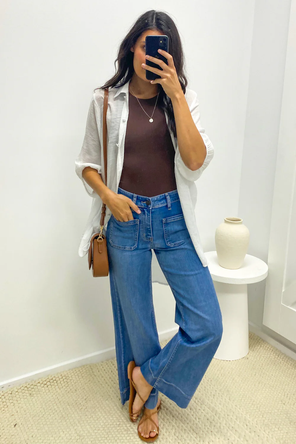 Whitley High Rise Wide Leg Jeans - Denim - Image 17
