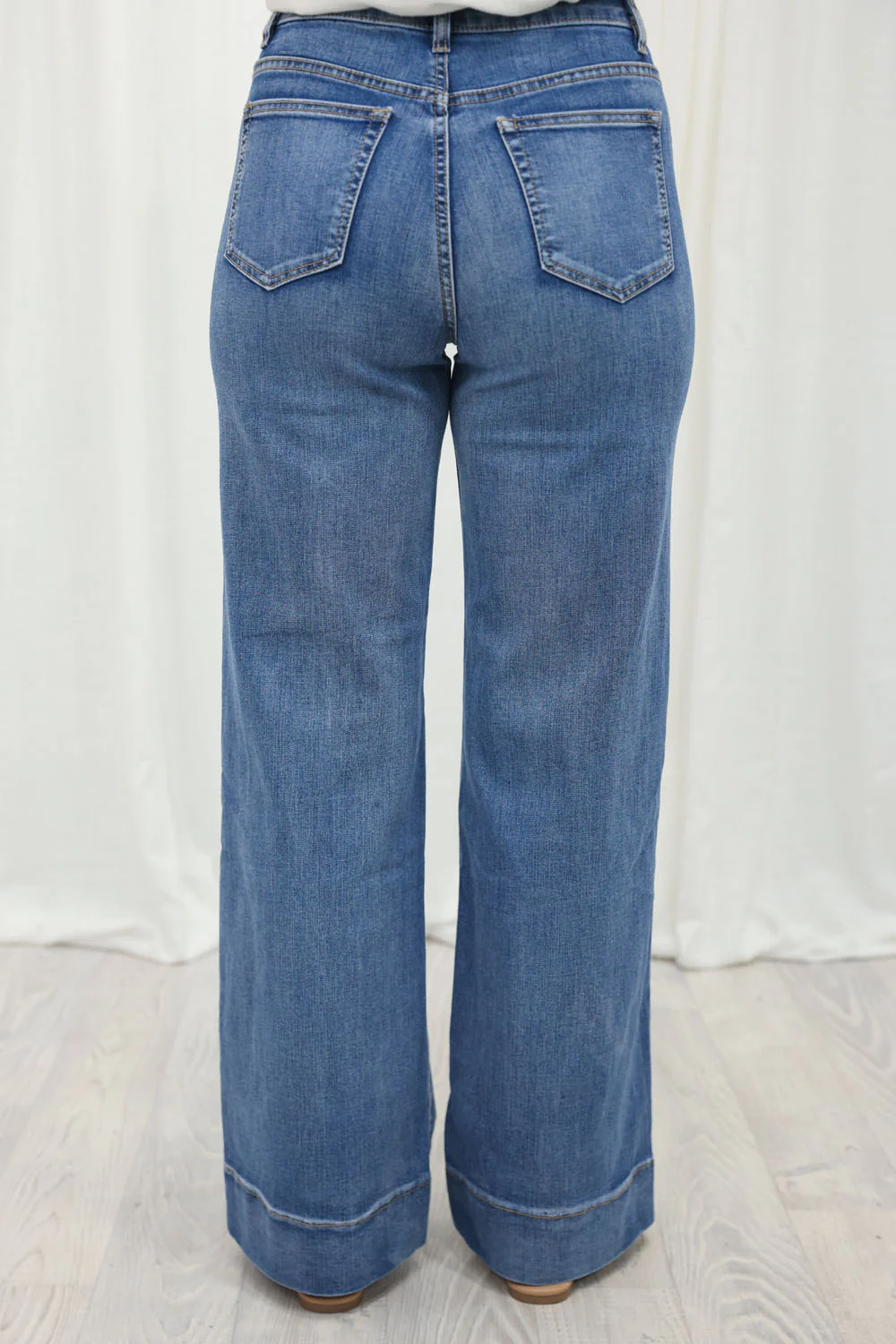 Whitley High Rise Wide Leg Jeans - Denim - Image 29