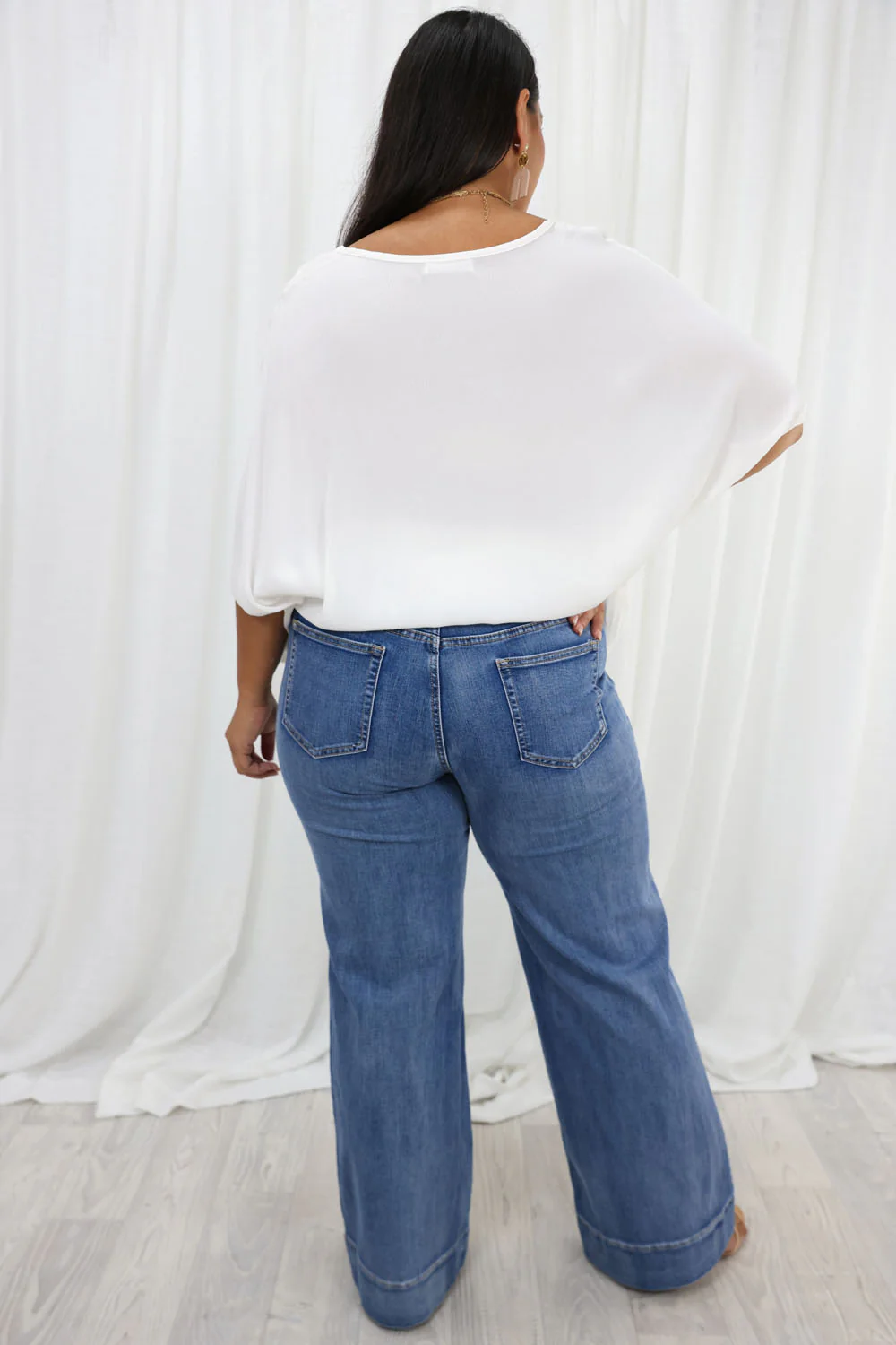 Whitley High Rise Wide Leg Jeans - Denim - Image 31