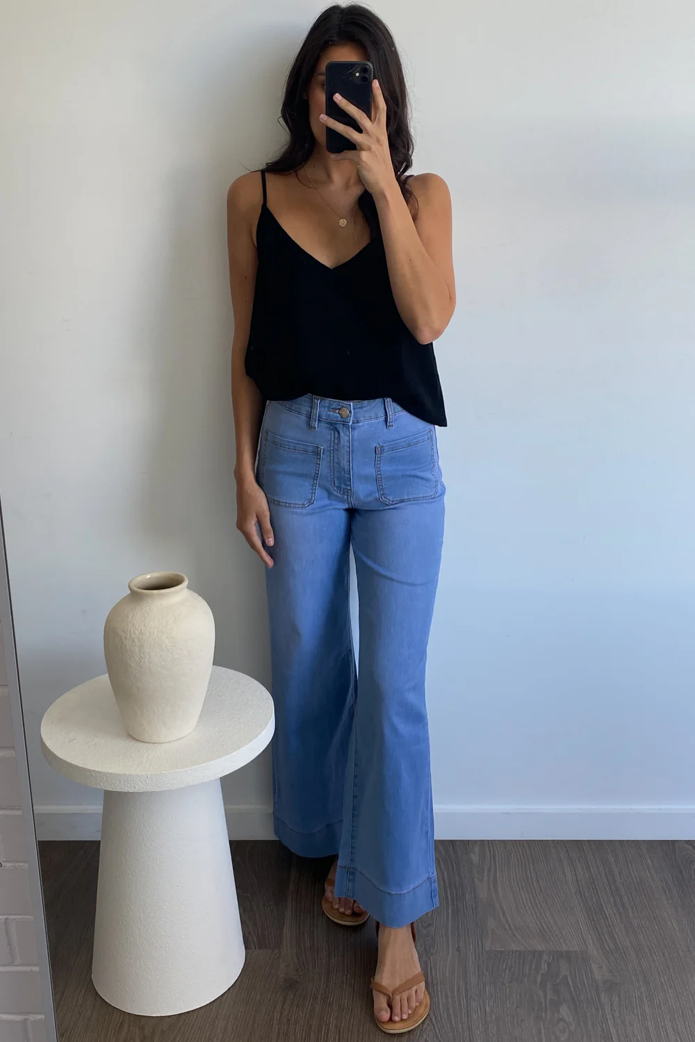 Whitley High Rise Wide Leg Jeans - Light Denim - Image 18