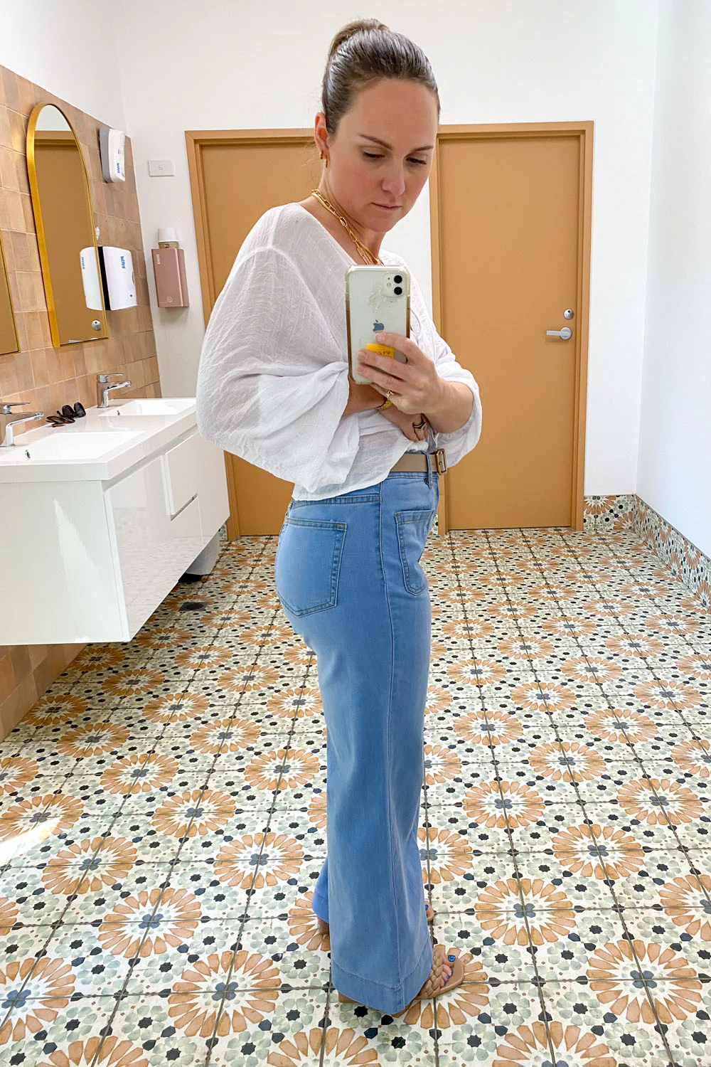 Whitley High Rise Wide Leg Jeans - Light Denim - Image 28