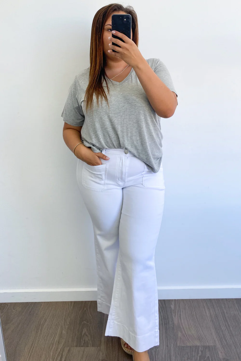 Whitley Petite High Rise Wide Leg Jeans - Image 7