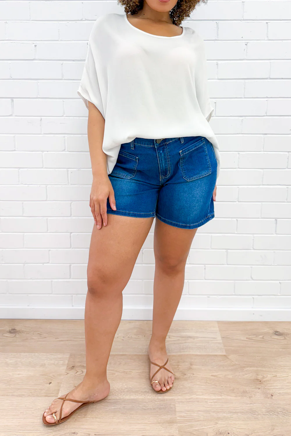 Whitley Shorts - Denim - Image 4
