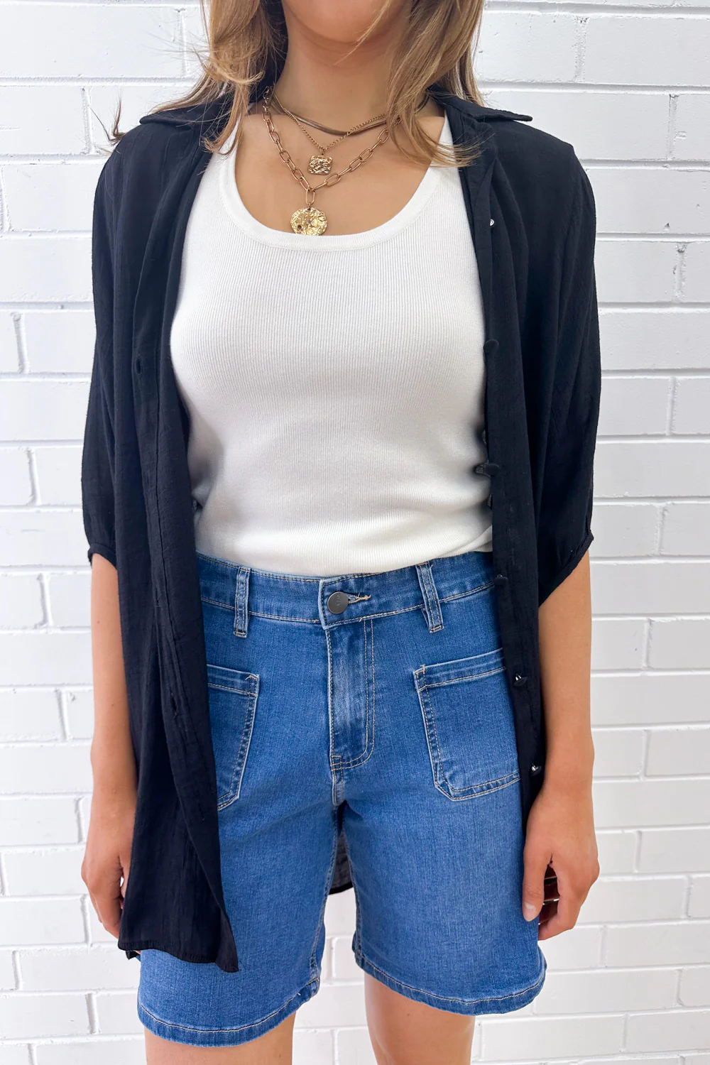 Whitley Shorts - Denim - Image 9