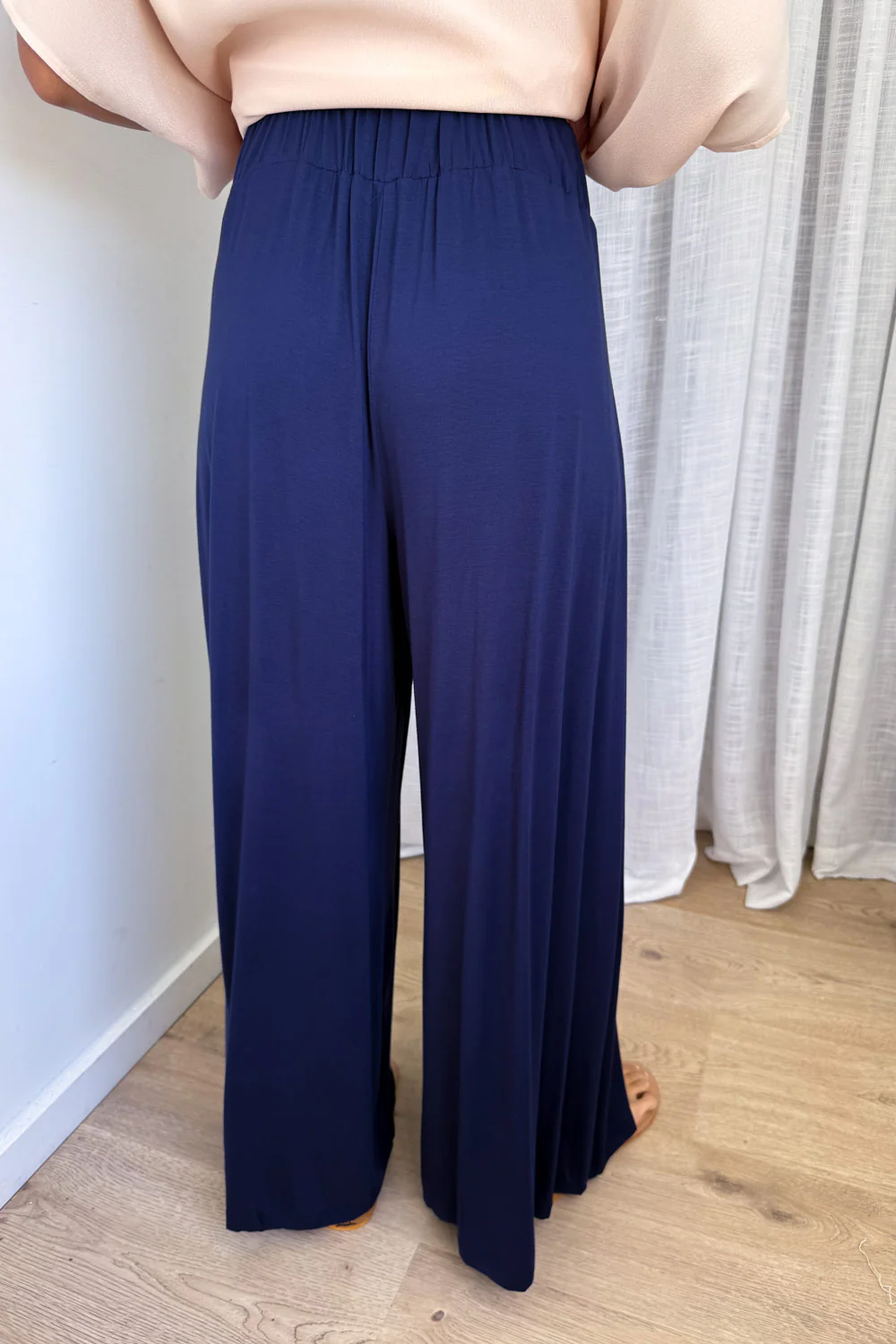 Wide Leg Bella Pants - Navy - Image 6