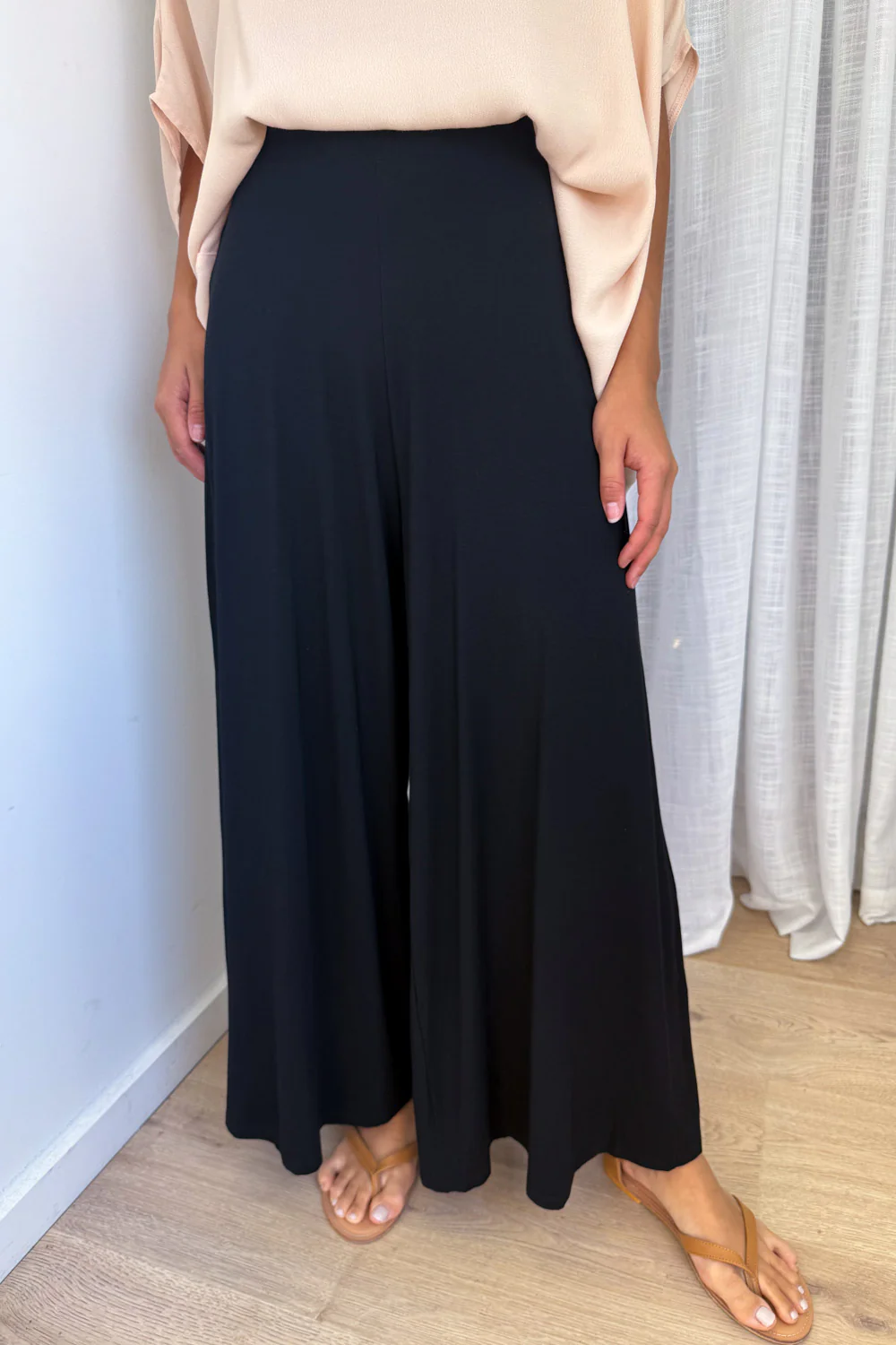 Wide Leg Bella Pants - Black - Image 3
