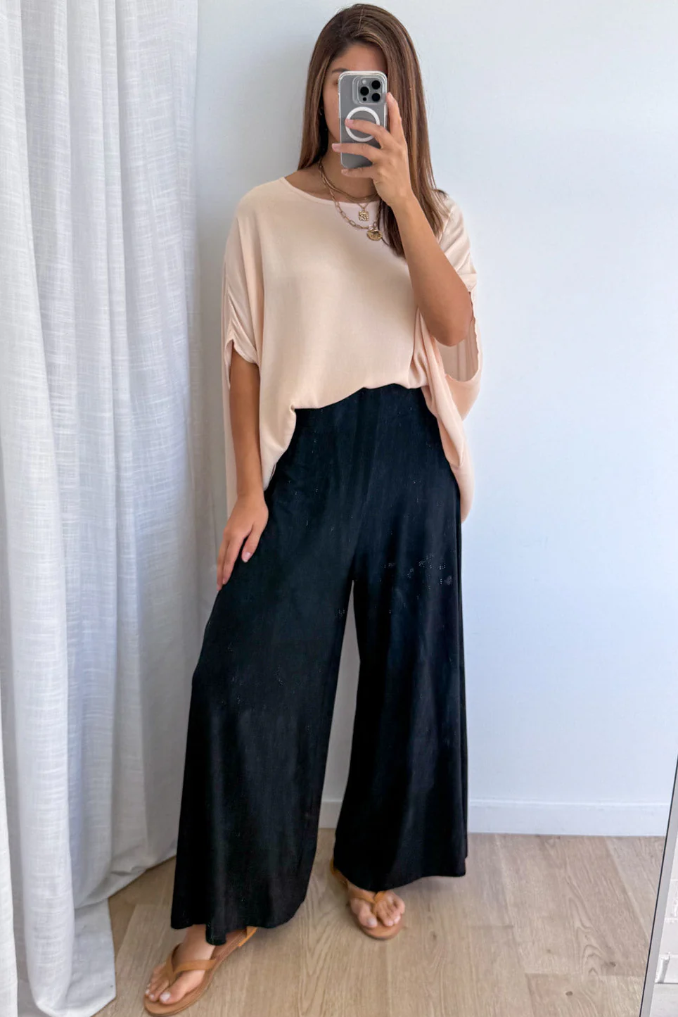 Wide Leg Bella Pants - Black - Image 7