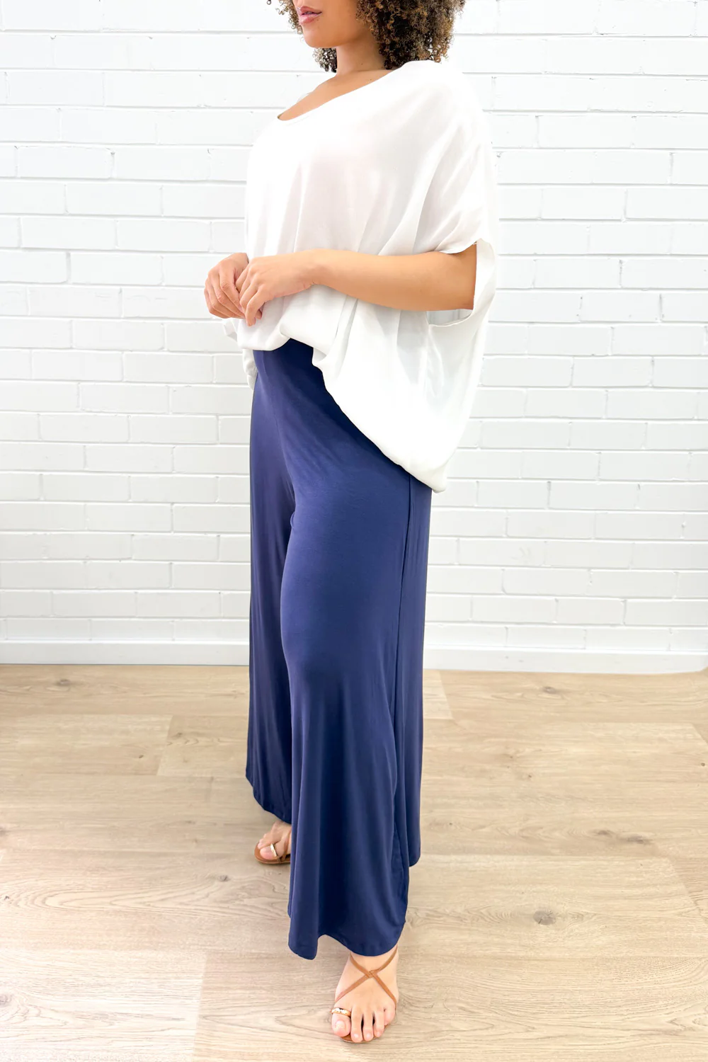 Wide Leg Bella Pants - Navy - Image 10