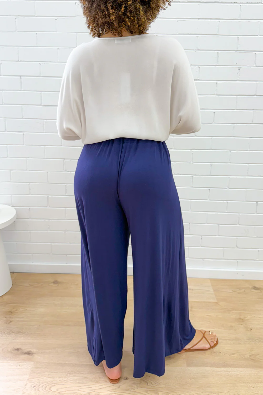 Wide Leg Bella Pants - Navy - Image 11