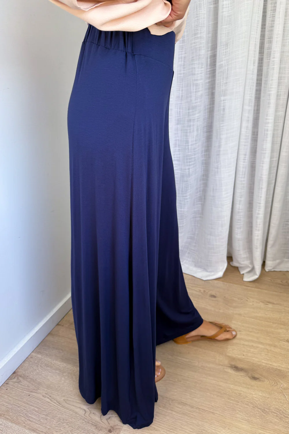 Wide Leg Bella Pants - Navy - Image 5