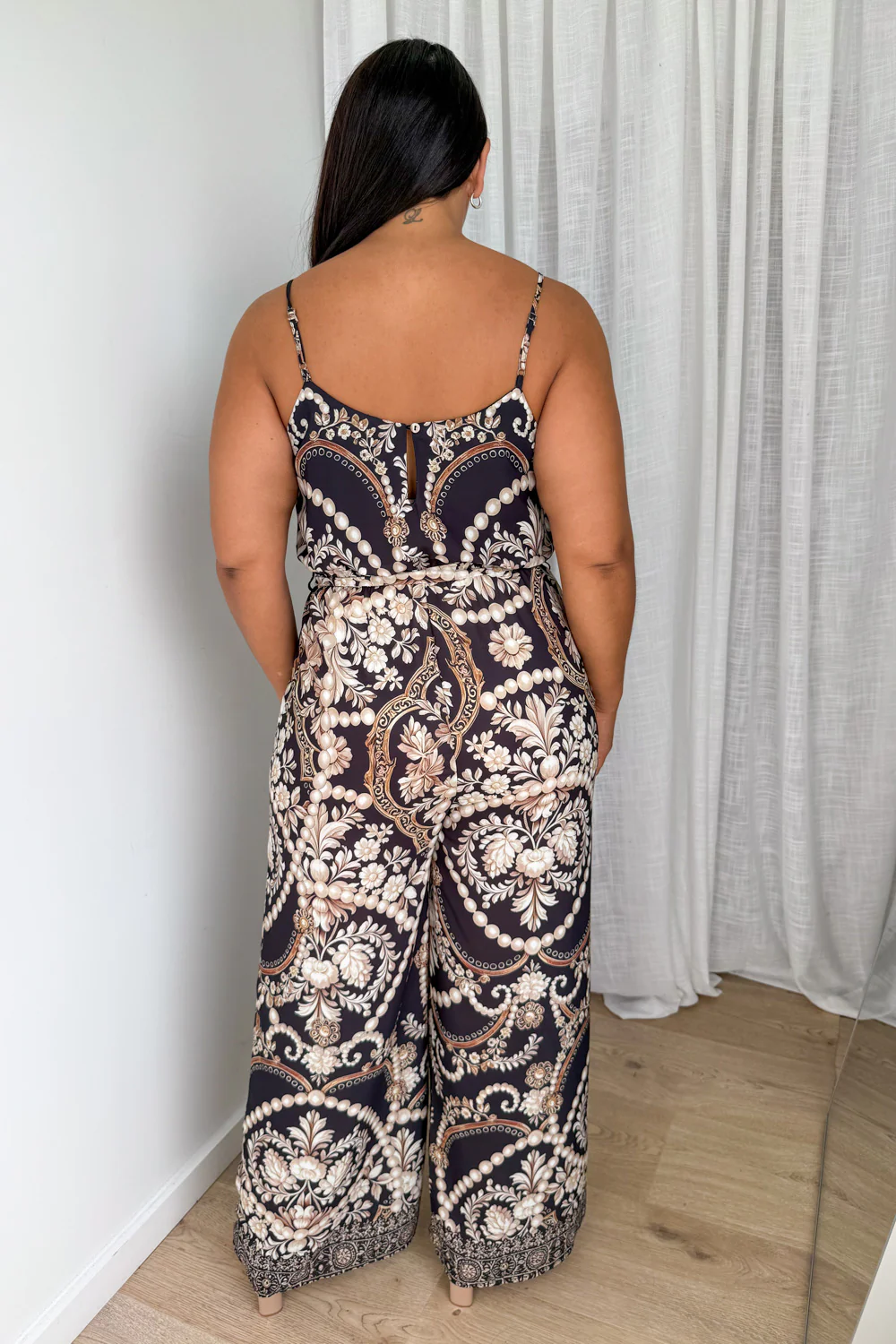 Willow Jumpsuit - Black Vintage Pearl - Image 11