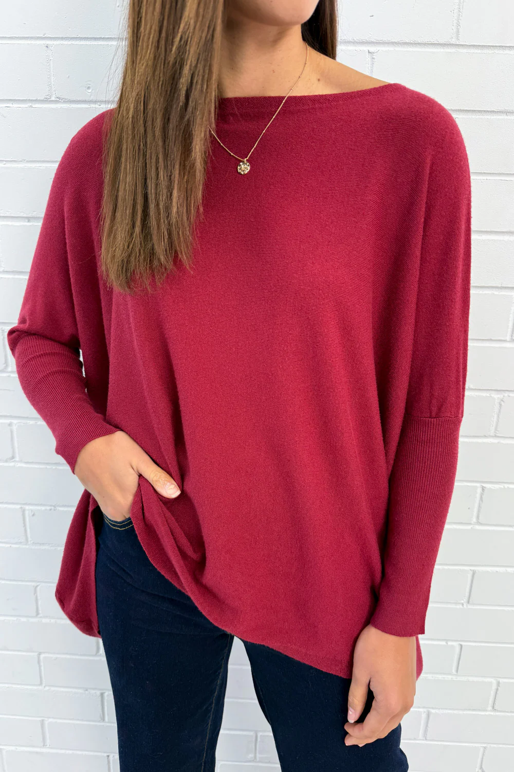 Wren Knit - Wine - Image 4