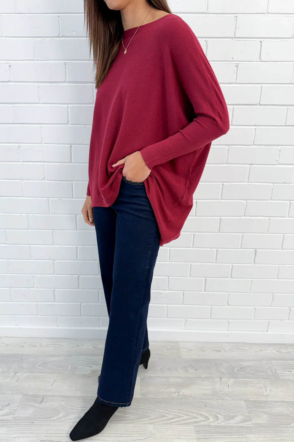 Wren Knit - Wine - Image 8