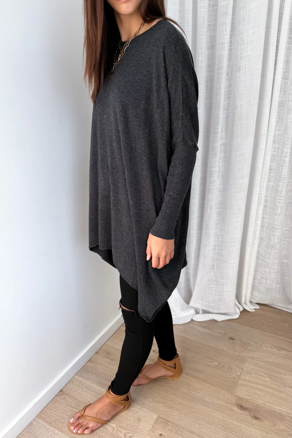 Wrenley Knit - Charcoal - Image 5