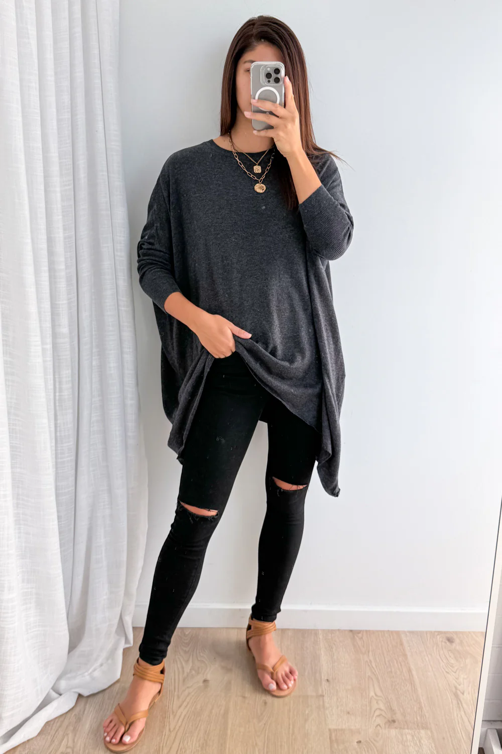 Wrenley Knit - Charcoal - Image 8