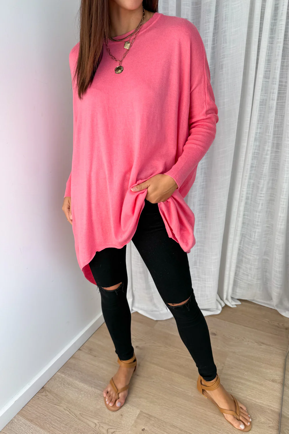 Wrenley Knit - Coral - Image 5