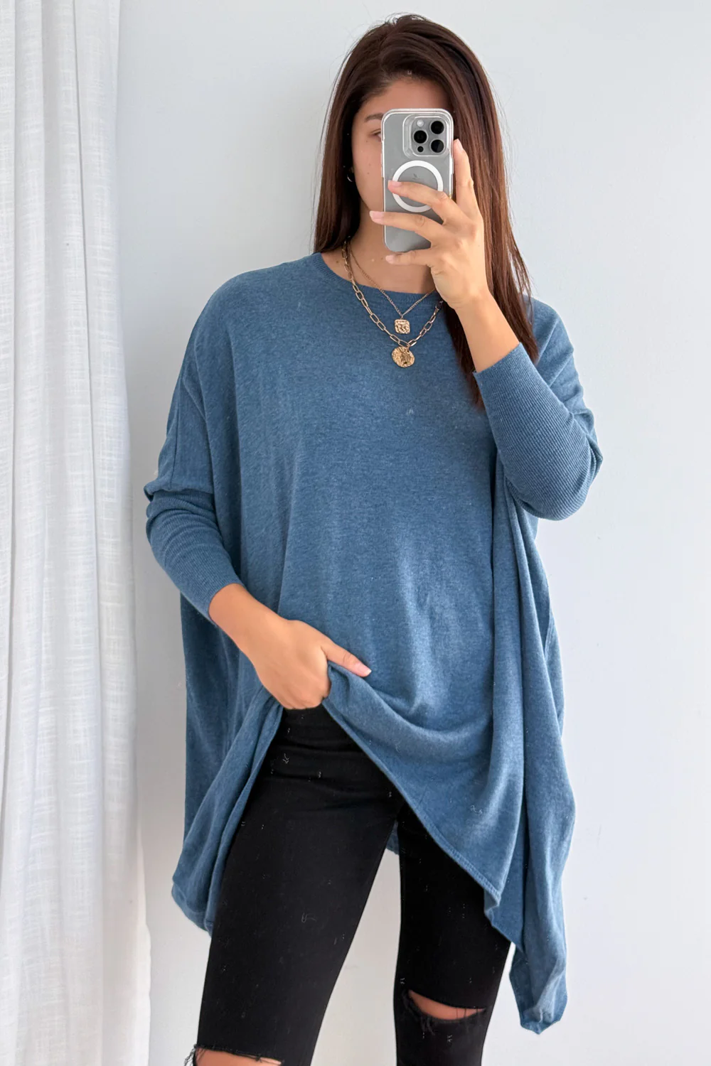 Wrenley Knit - Denim Blue - Image 2