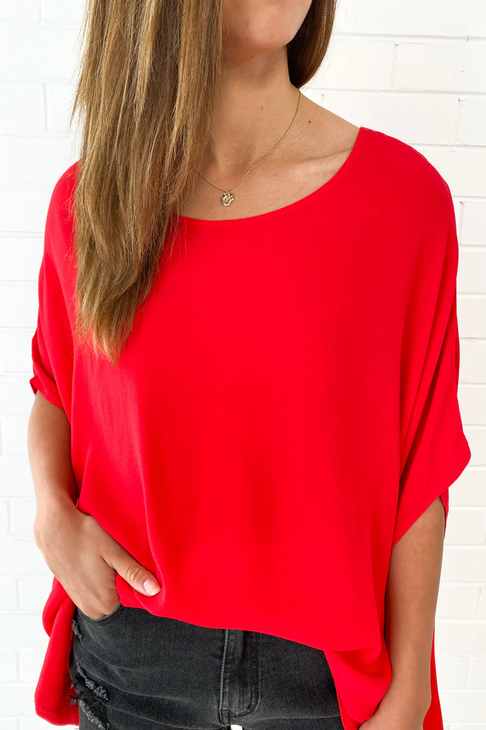 Zara Basic Drape Top - Image 7