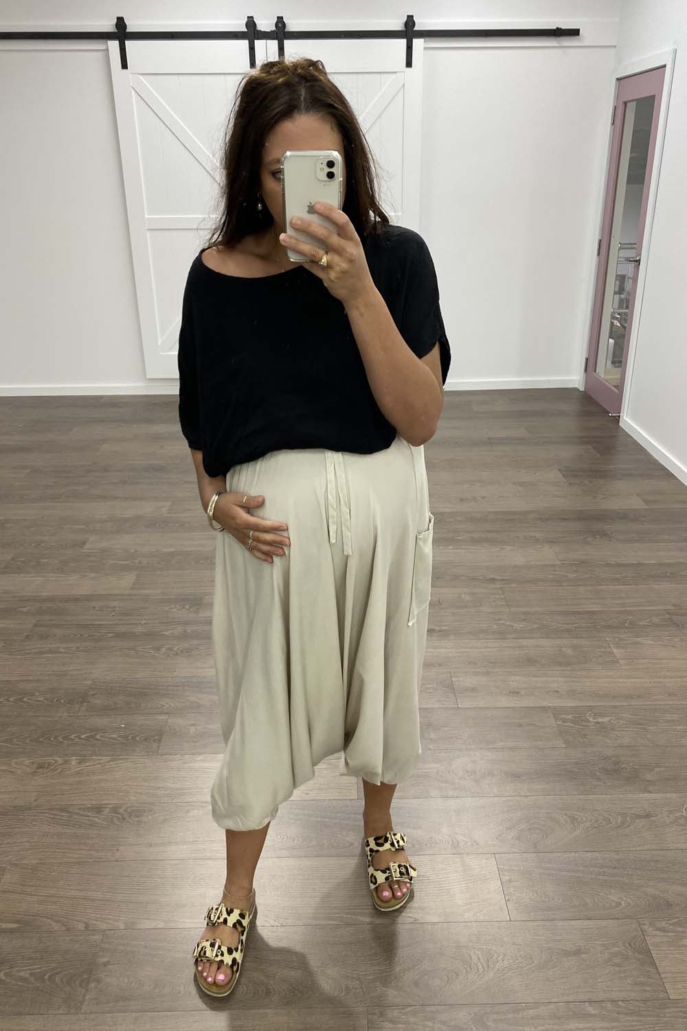 Zara Basic Drape Top - Black - Image 14