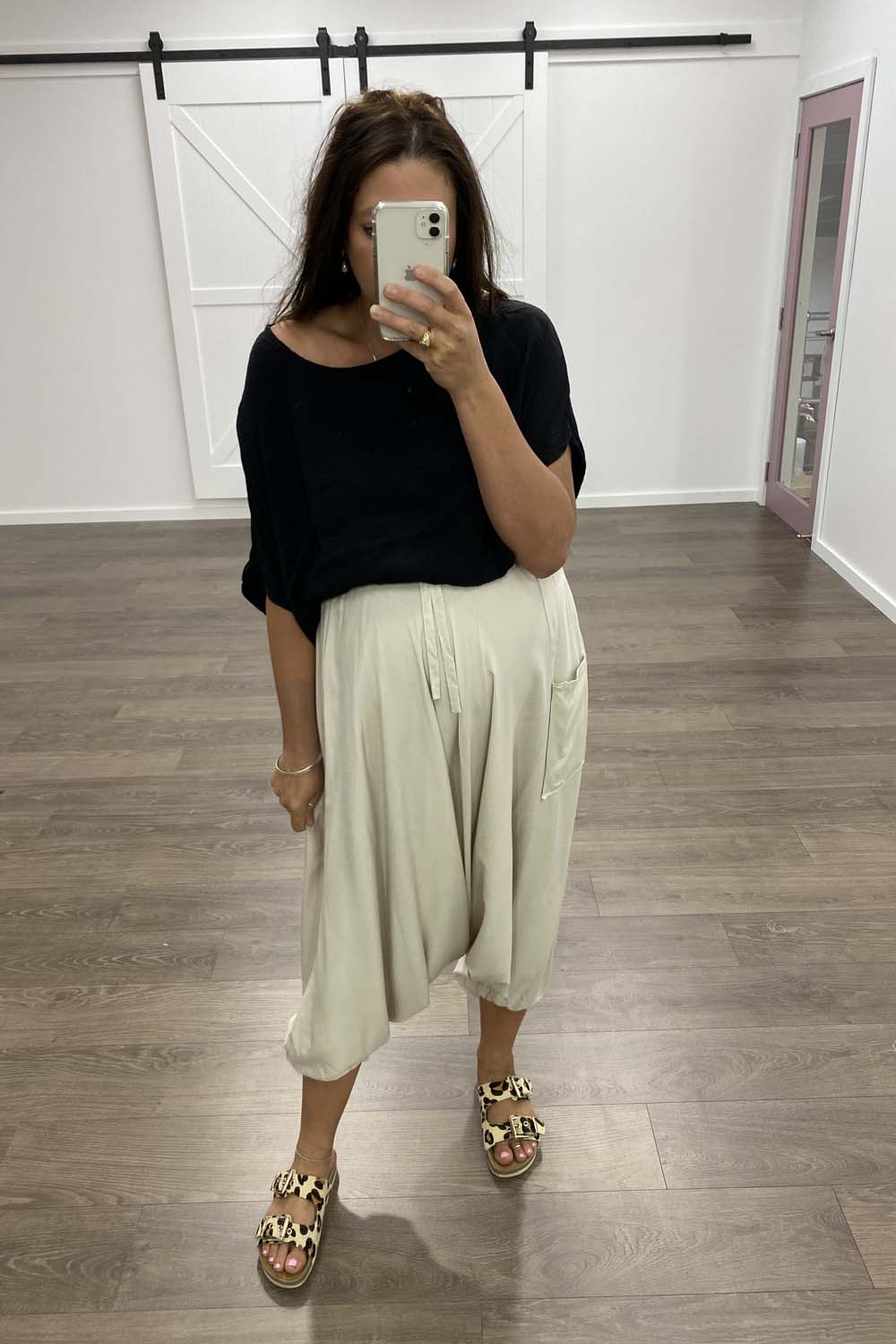 Zara Basic Drape Top - Black - Image 15