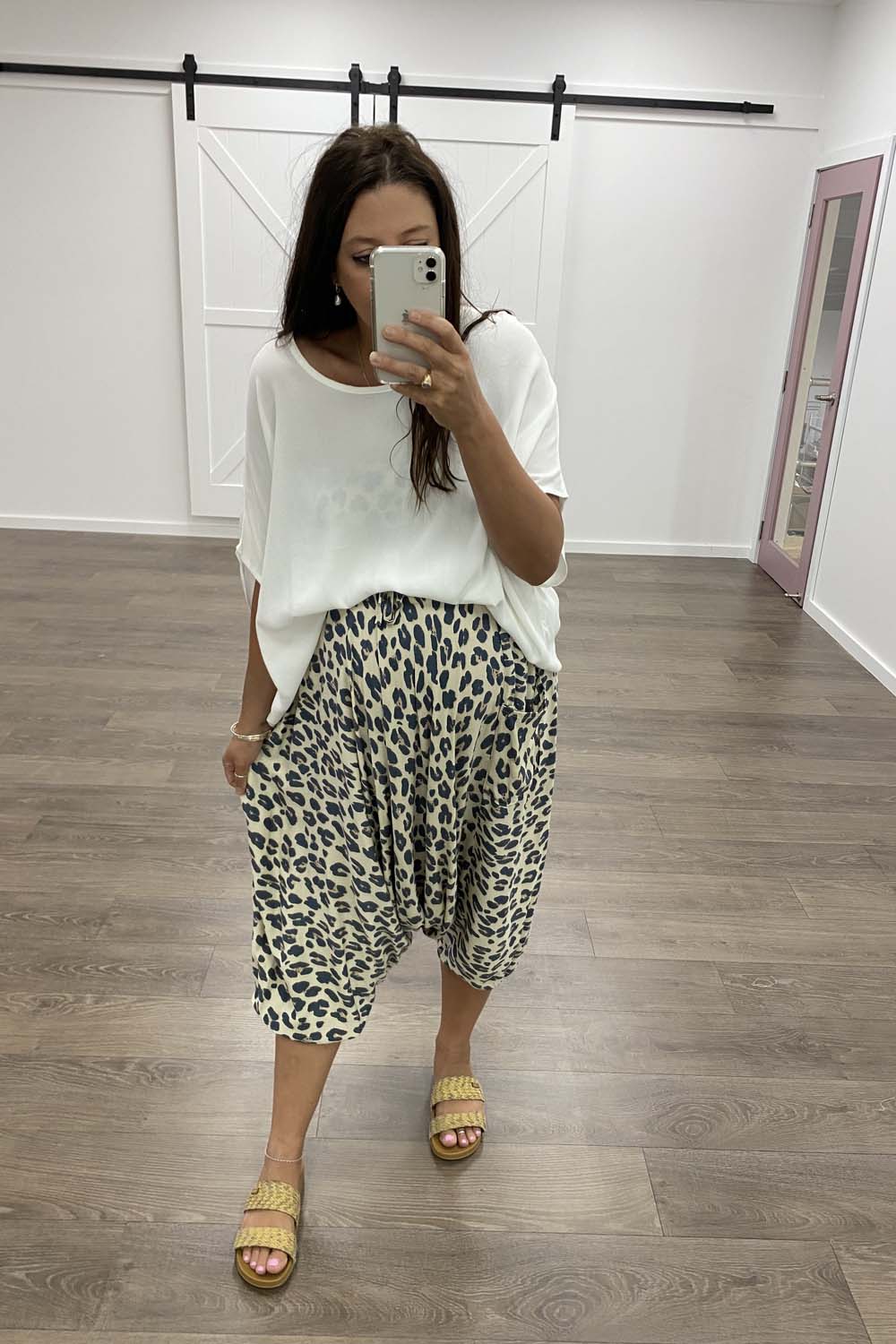Zara Basic Drape Top - White - Image 15