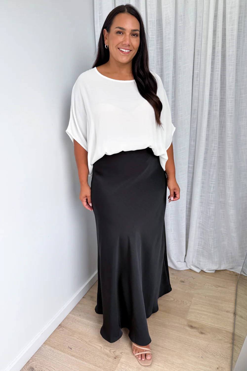 Zara Maxi Skirt - Black - Image 6