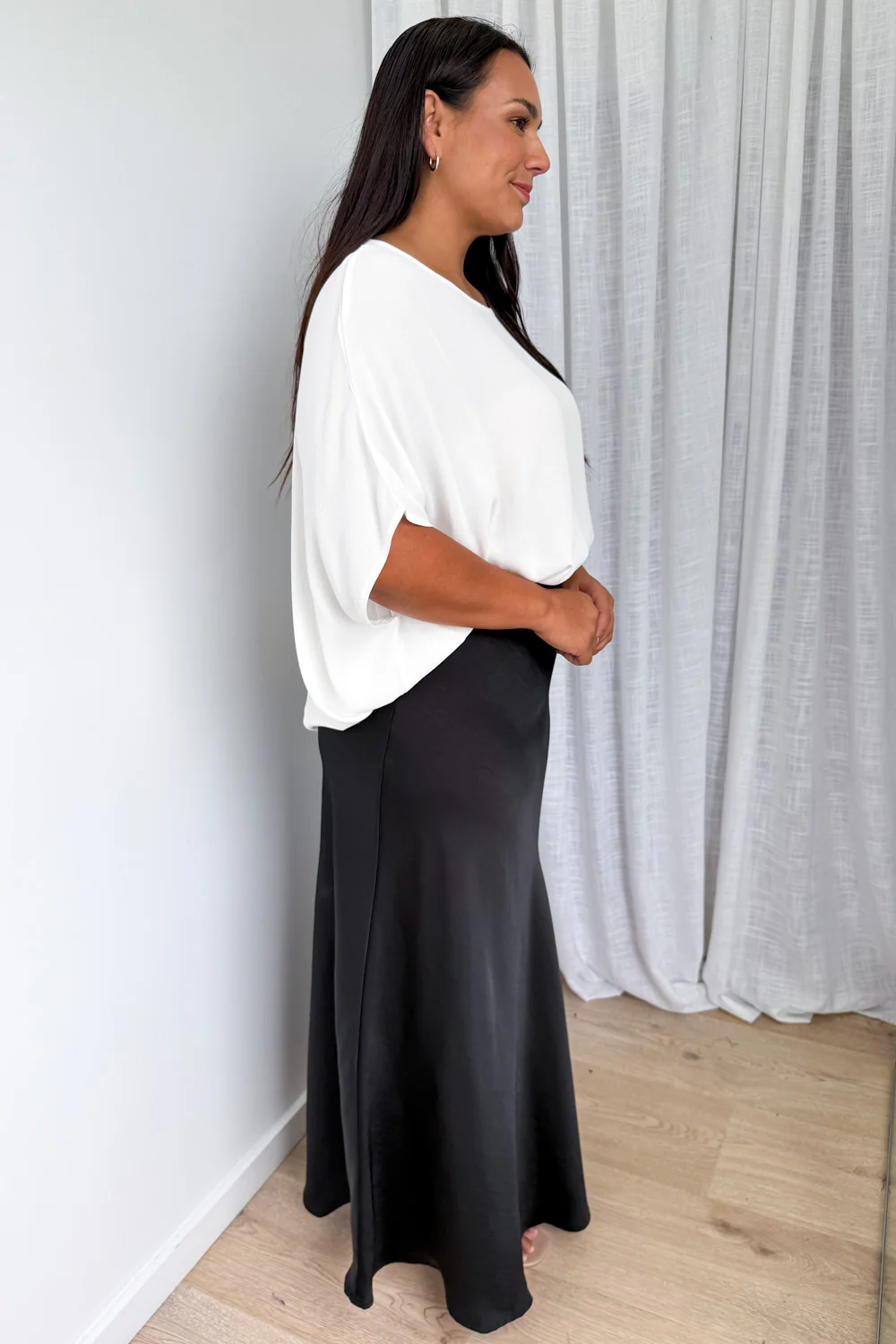 Zara Maxi Skirt - Black - Image 7