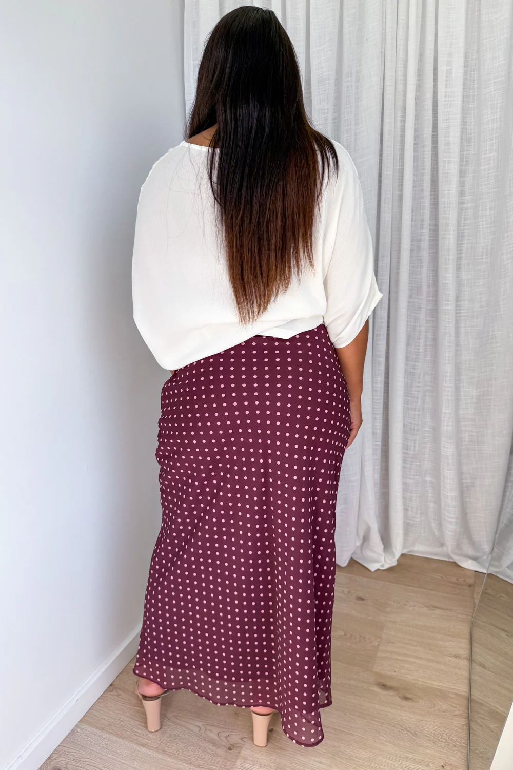 Zoella Skirt - Pink Polka Dot - Image 10
