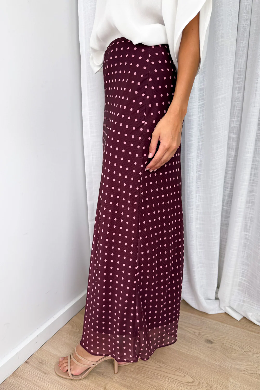Zoella Skirt - Pink Polka Dot - Image 5
