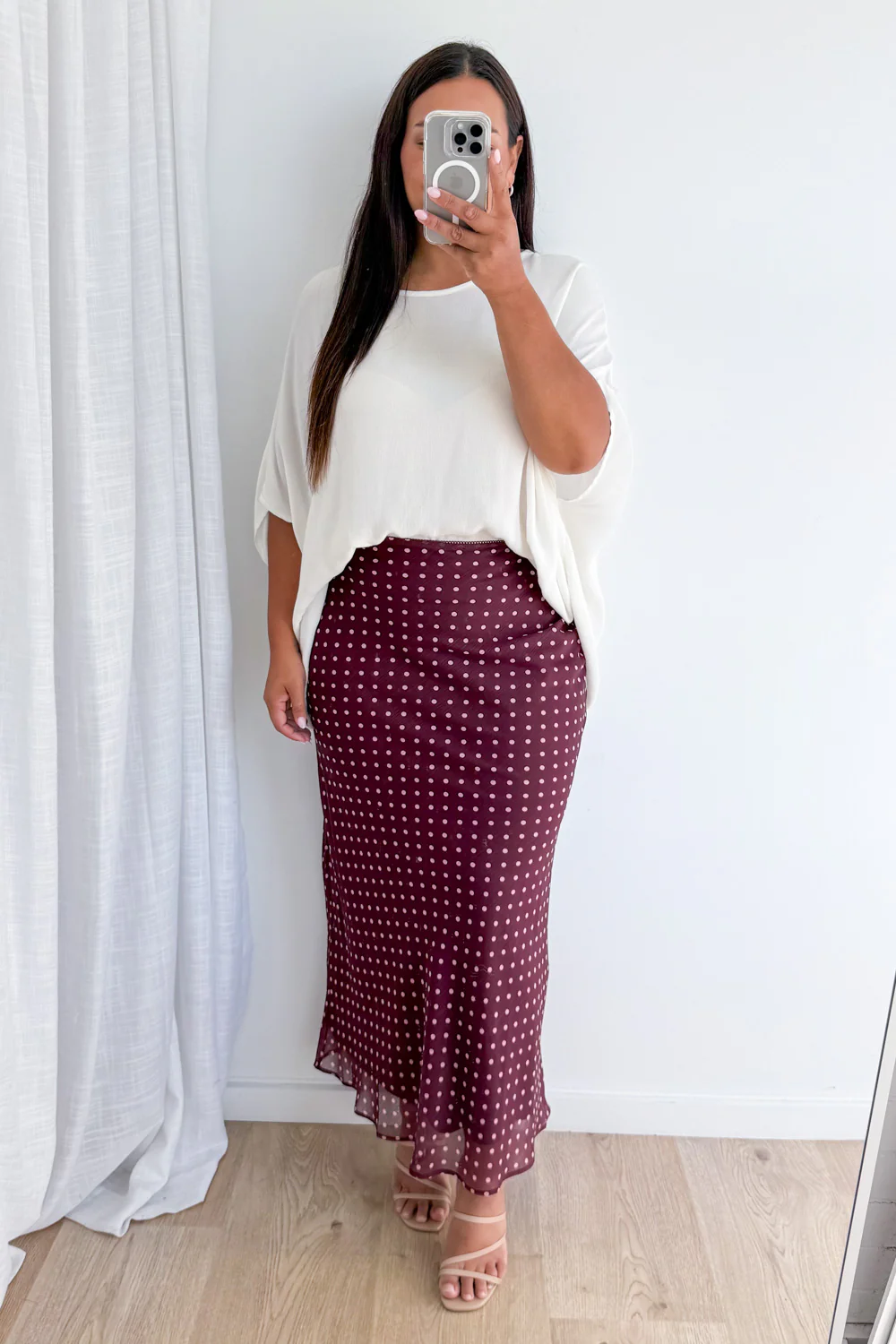 Zoella Skirt - Pink Polka Dot - Image 7