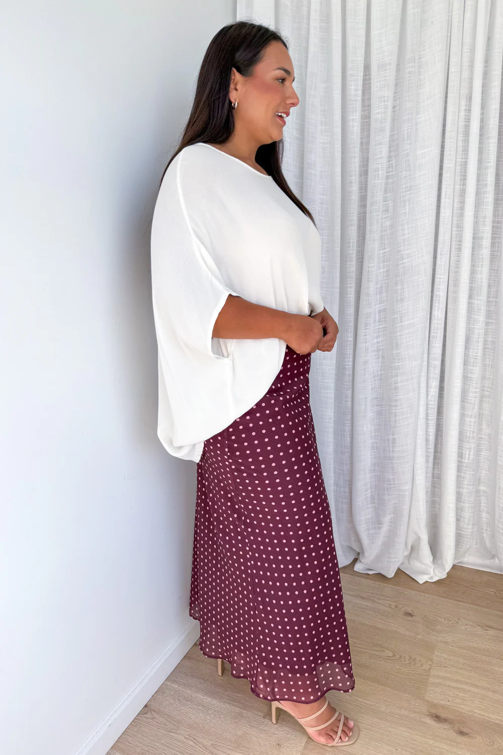 Zoella Skirt - Pink Polka Dot - Image 9