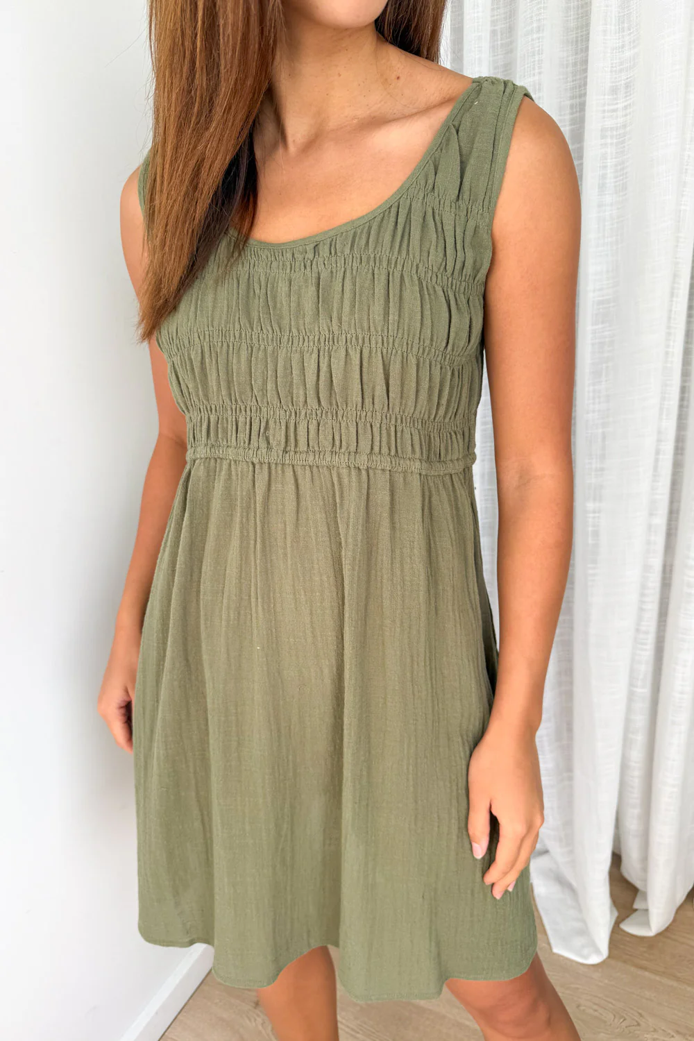 Zola Dress - Khaki - Image 2