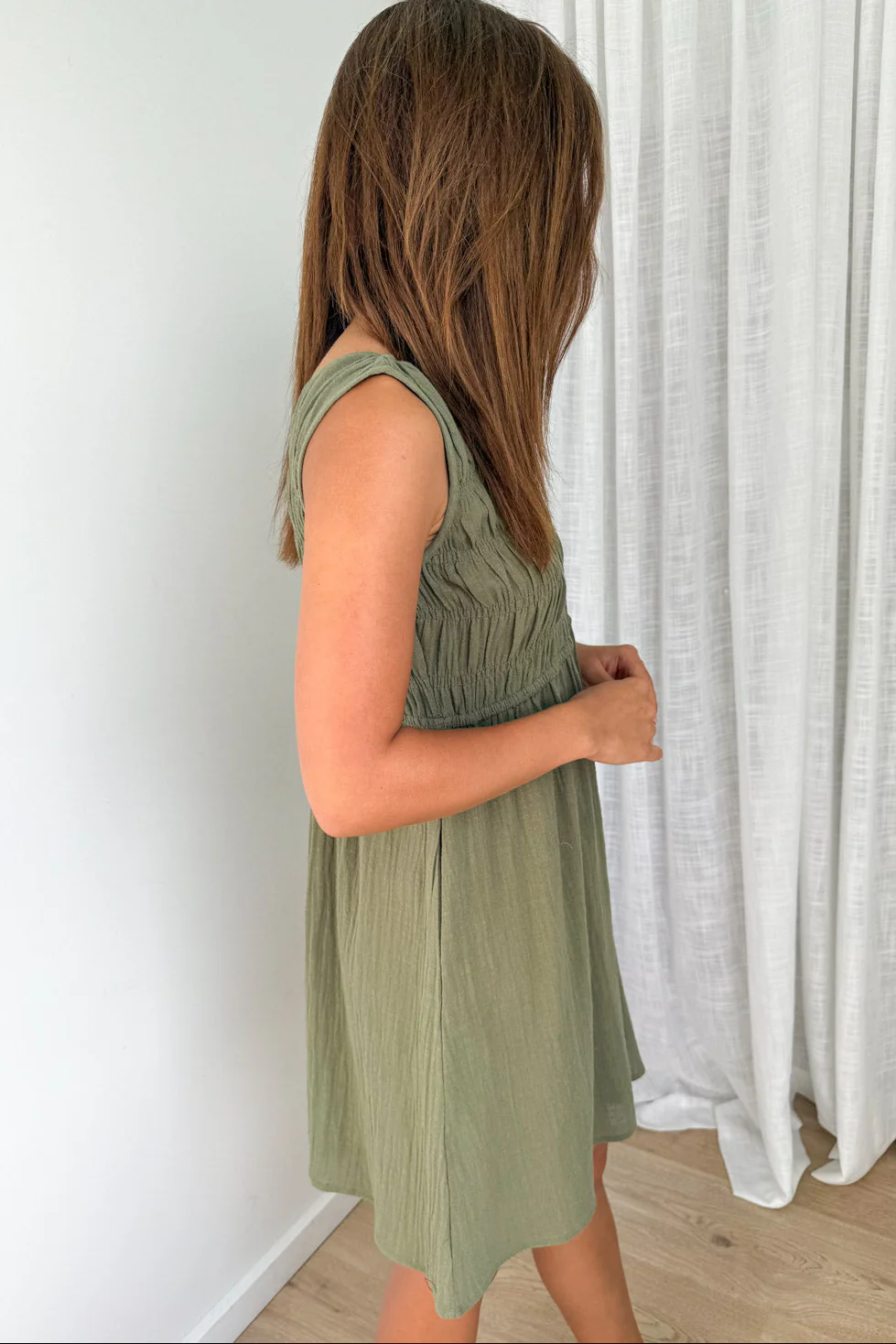 Zola Dress - Khaki - Image 5