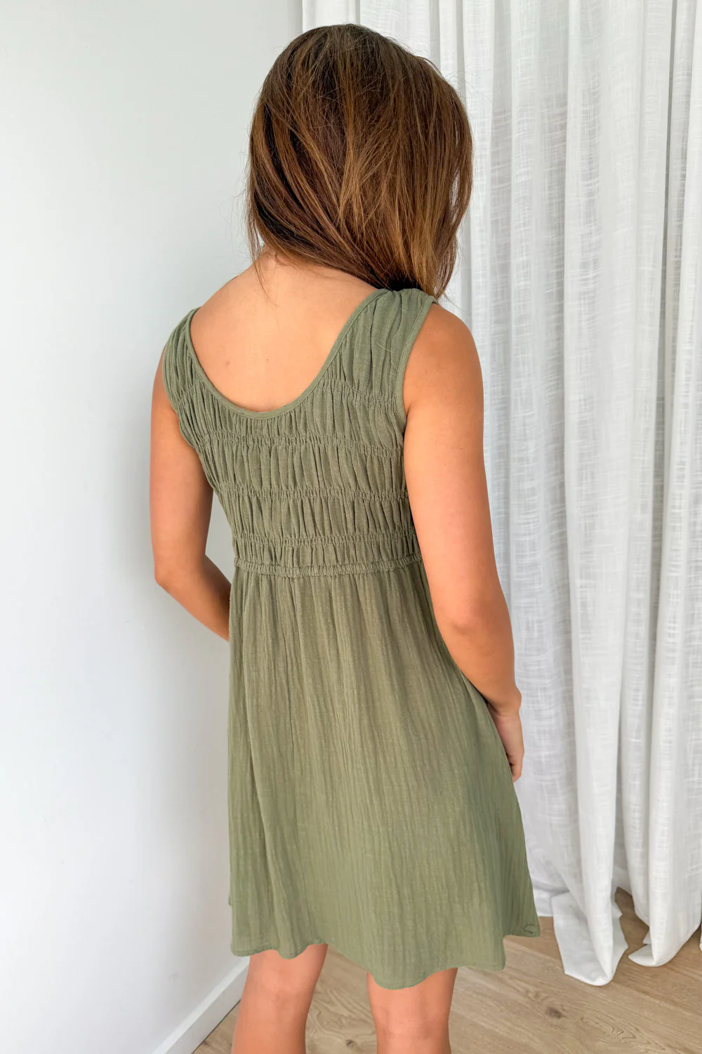 Zola Dress - Khaki - Image 6