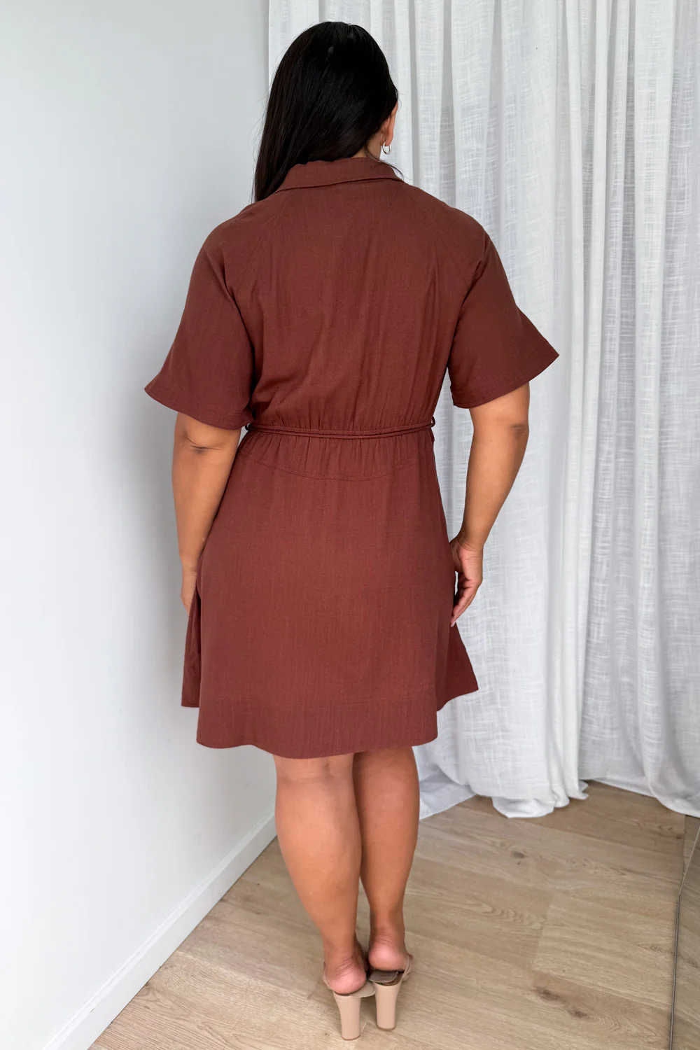 Zolita Shirt Dress - Chocolate - Image 10