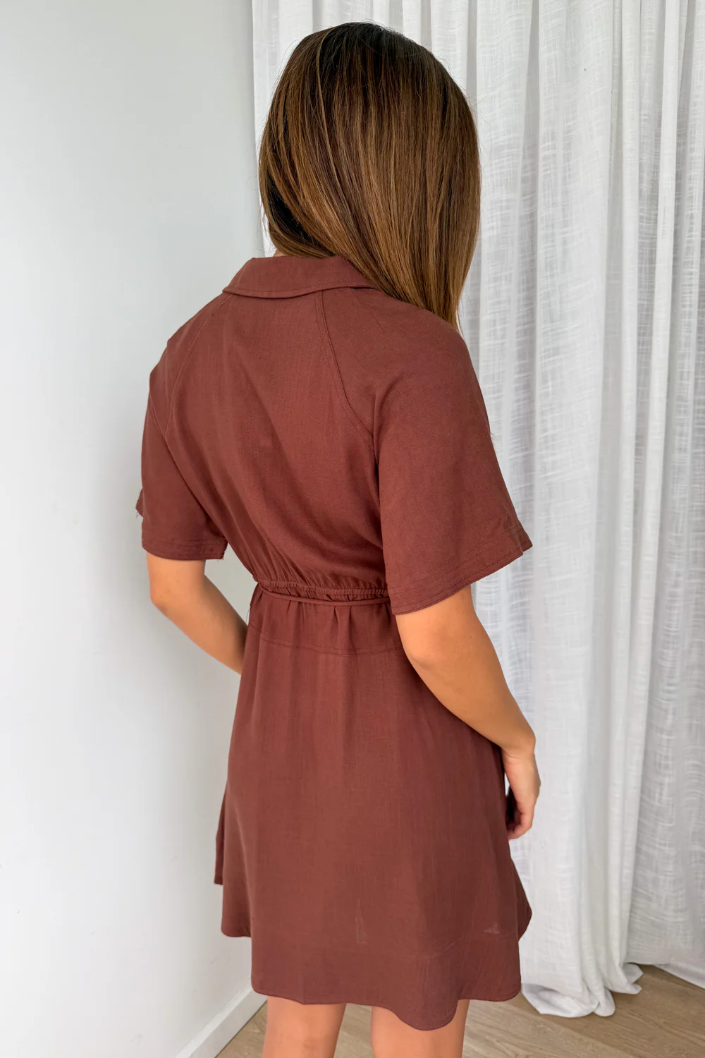 Zolita Shirt Dress - Chocolate - Image 6